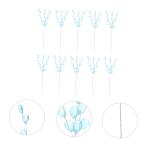 50 Stück Simulierte dreizackige Stoff für Kopfschmuck selber Machen Braut Kopfschmuck Artificial sztuczne kwiaty Blumenstiel mit Acrylperlen künstlicher Blumenstiel