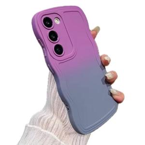 Miagon Gradient esthetische golfhoes voor Honor 90 Pro, schattige golven, telefoonhoes voor dames en meisjes, krullend frame, design, siliconen TPU bumper beschermhoes