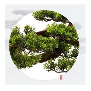 Künstlicher Bonsai-Baum Künstliche Bonsai-Kiefer-Simulation, grüne Bonsai-Pflanze for den Innenbereich, künstliche Topfpflanze, künstliche Zimmerpflanzen for Zuhause, Wohnzimm