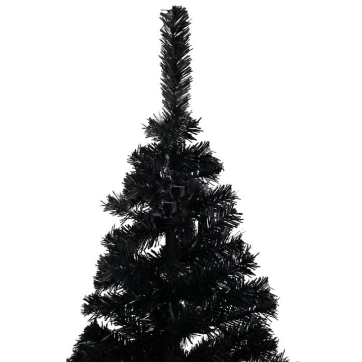Künstlicher Weihnachtsbaum mit Ständer Christbaum Tannenbaum Kunstbaum Weihnachten Künstlicher Weihnachtsbaum Weihnachtsdeko Schwarz 150 cm PVC
