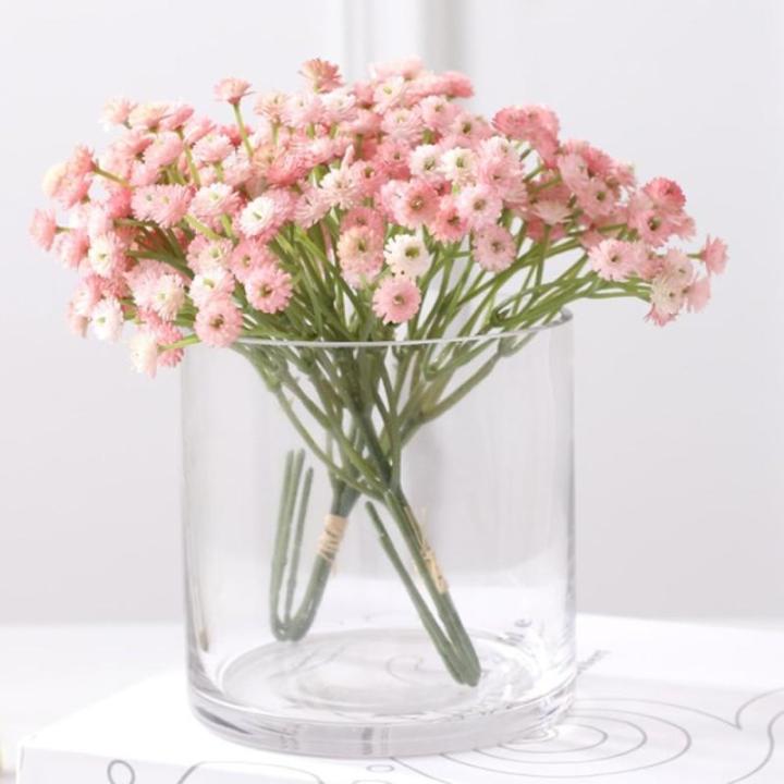 Künstliche Schleierkraut Seidenblumen, lebensechte Blüte, allergiefreundliches Geschenk (Rosa)