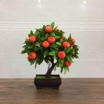 Kunstblumen Künstliche Obst-Topfpflanze, Kunst-Mini-Kunststoff-Obstpflanzen, Kunstpflanzen im Topf, für Geschäft, Büro, Zuhause, Tischdekoration für jeden Anlass