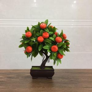 Kunstblumen Künstliche Obst-Topfpflanze, Kunst-Mini-Kunststoff-Obstpflanzen, Kunstpflanzen im Topf, für Geschäft, Büro, Zuhause, Tischdekoration für jeden Anlass