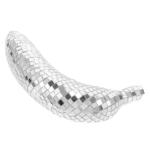 4 Stück Disco-Banane Bühne Ornamente Boho Bananenkostüm Schwimmbad Schaustücke Fischernetz-dekor Gast Laternen Thema Reflektierende Spiegelkugel Disco-Frucht-Requisite Tisch Gl
