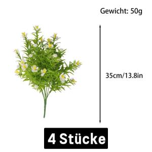 Artificial Flowers 140 Stück Künstlich Schleierkraut Künstliche Blume Weiß Flumensträuße Bündel für DIY Blumensträuße Arrangement Hochzeit Home Decor 0810