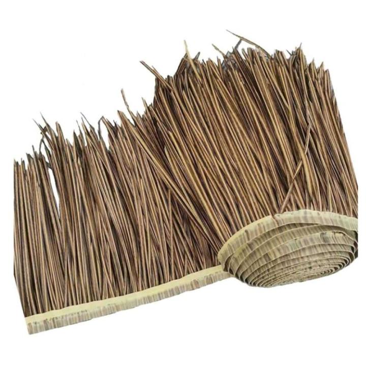 Simulation Thatch Tile Plastic Natural Wild Fake Straw Artificial Fake Thatch Straw Dekoration Bauernhaus Traufe Stroh Pe Flame Retardant Plastic (Farbe: Farbe 1,Größe: 0,5 x 2 m