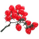4 Stück Schnur Künstliche Kirschtomaten Künstliche Früchte Künstliche Früchte Gelbe Dekorationen Künstliche Pflanzendekoration Simulierte Tomaten Miniatur Dekoration Heim