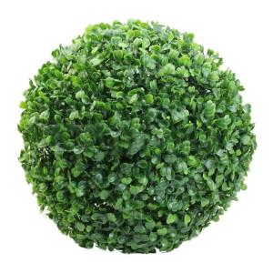 Grüner Kunststoff-Pflanzenkugel, Dekoration für Zuhause, Outdoor, Hochzeit, Party, Dekoration, Pflanzen, Grasball, 10 cm bis 40 cm (20 cm)