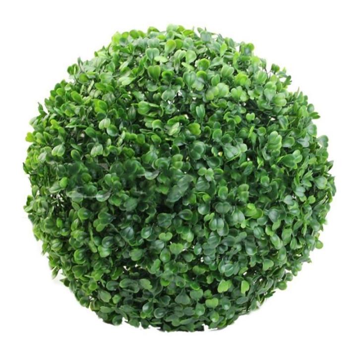 Grüner Kunststoff-Pflanzenkugel, Dekoration für Zuhause, Outdoor, Hochzeit, Party, Dekoration, Pflanzen, Grasball, 10 cm bis 40 cm (20 cm)