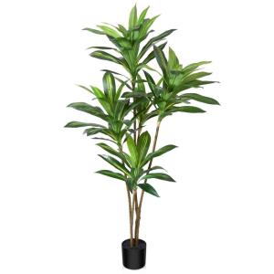 Kunstmatige drakenboom, 150 cm, tropische , perfecte in pot, nepplant, decoratie voor woonkamer, balkon, slaapkamer, kantoor, perfect cadeau voor een housewarming