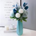Kunstblumen Künstliche Blumen Pflanzen Set, Seidenblumenarrangements mit Keramiktopf, für Zuhause, Hochzeit, Party, Büro, Tafelaufsatz für jeden Anlass