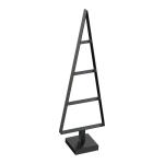 Weihnachtsbaum aus Metall Christbaum Tannenbaum Deko Baum Kunstbaum Loft Schwarz Weiß Gold (Schwarz, 85cm)