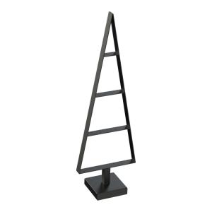 Weihnachtsbaum aus Metall Christbaum Tannenbaum Deko Baum Kunstbaum Loft Schwarz Weiß Gold (Schwarz, 85cm)