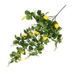 2St Simulation Zitronenrattan Ramo de Flores Artificiales künstliche Pflanzen Künstliche Zitronenpflanze Dekorative Zitronenpflanze Baum-Zitronenzweig-Ornamente Zitronenpflücker