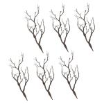 24 STK Halloween-Dekorationssimulationsanlage Weihnachtsbaumzweig gefälschtes Zweigzubehör kunstpflanze Halloween Dekoration Links einmachgläser dekorative Pflanzenzweige Plasti
