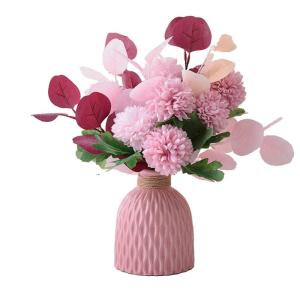 Kunstblumen Künstliche Pflanzen Gefälschte Pflanzen im Topf, künstliche Blumen mit Vase, künstliche Blumen im Topf für die Dekoration des Schlafzimmers zu Hause für jeden Anl