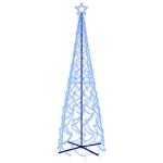 Mobili Weihnachtsbaum mit blauem Kegel, 500 LEDs, 100 x 300 cm, Weihnachtsdekoration, Weihnachtsbaum, künstlicher Weihnachtsbaum, dünner Ständer