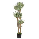 120 cm grote kunstplant zoals echte agave , yucca oliphantipes in pot, tropische decoratieve planten, palm, kamerplant voor thuis, kantoor decoratie