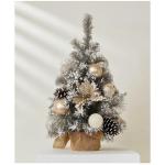 Mini-Weihnachtsbaum, silbergrau, 30 cm/45 cm/60 cm, Tischdekoration, für Zuhause und Büro, moderne kleine Weihnachtsbaumdekoration für festliche Präsentation (60 cm)