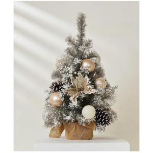 Mini-Weihnachtsbaum, silbergrau, 30 cm/45 cm/60 cm, Tischdekoration, für Zuhause und Büro, moderne kleine Weihnachtsbaumdekoration für festliche Präsentation (60 cm)