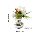 Kunstblumen Modernes, leichtes, luxuriöses Kunstblumenarrangement – ​​Kunstblumen aus Silikon für Wohnzimmer, Esstischdekoration für jeden Anlass