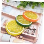 1 Satz Nachahmung Einer Zitronenscheibe Tischdekoration Im Sommer Gefälschte Himbeere Sommerliche Tischdekoration Füller Für Obstschalen Fälschung Zitronenscheiben Kalk PVC 24s