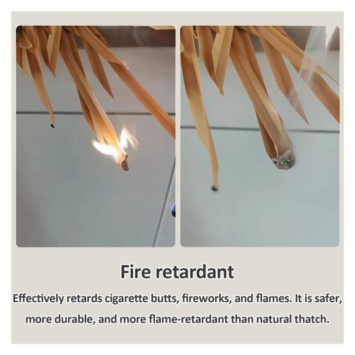 Künstliche Palmen-Strohrollen, Kunststoff PE Strohdach, Feuerfeste Künstlicher Palmdach Paneele Grasdach, Künstliche Strohrolle, Für Garten, Terrasse, Bar, Holzhaus, Strand Dek