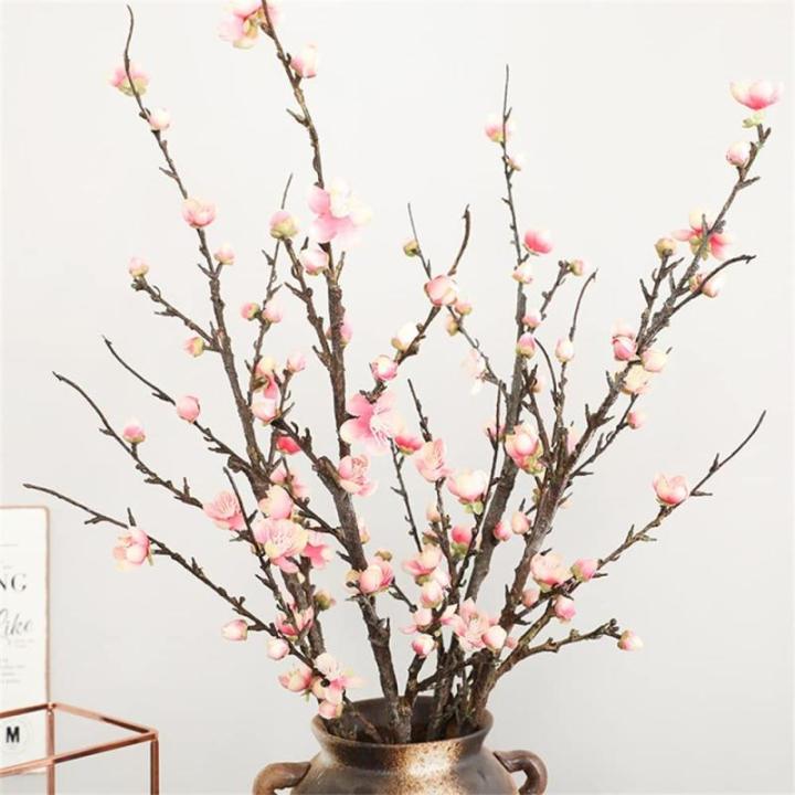 54 cm Roze Winter Pruim Tak Kunstmatige Bloem Thuis Hotel Bruiloft Scene Decoratie Bloemstuk DIY (A, 1 stuks)