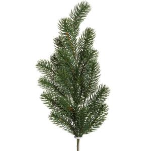 Kunstdennentak/kersttak in spuitgietprocedé, vervaardigd met 18 tips (3 stuks)