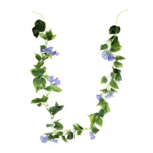 Ceramic Ornaments Gelbe künstliche Weinrebe, Prunkwinde, Pflanze, Hochzeitszeremonie, Dekorationen, Blumen, Haushaltsblume, Ziergirlande, künstliche Blumenrebe, zarter Bogen, Blu
