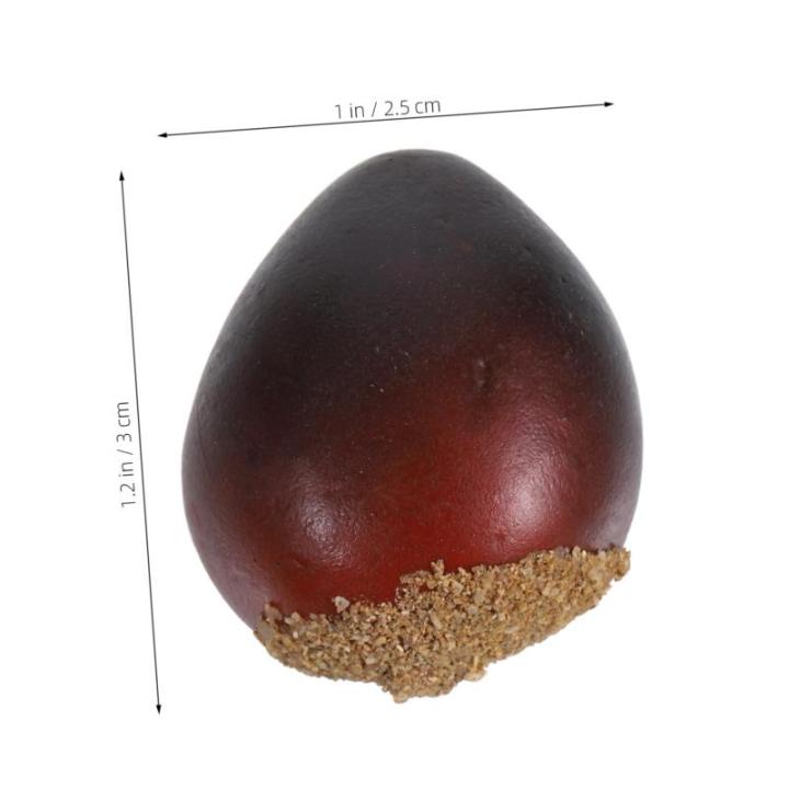 2 Sätze Schaumkastanie Gefälschte Früchte Prop Schaumfruchtmodell Künstliche Kastaniendekorationen Lebensechte Kastanien Simulationsnüsse Gefälschte Kastanien Coffee 30 Stüc