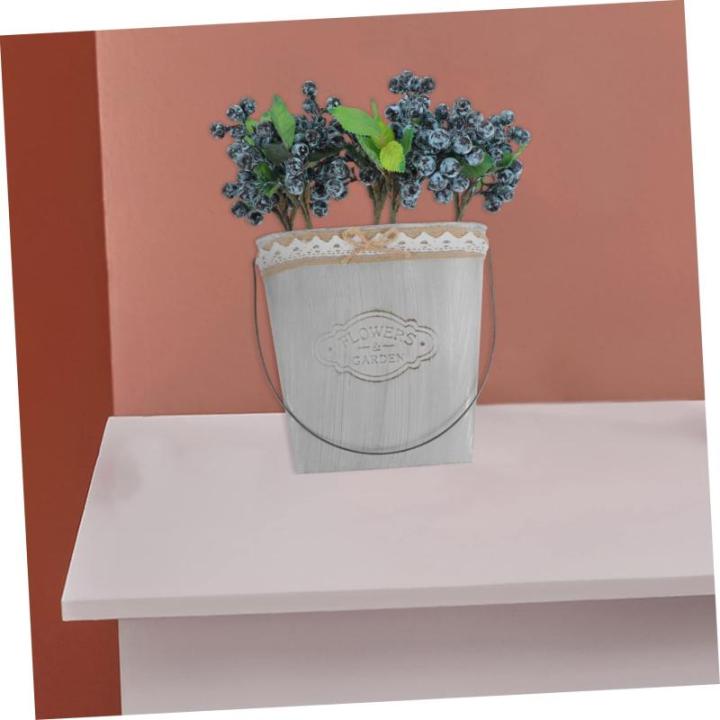 5St künstliche Beeren langstielige Beerenpflücker Beerenstängel Weihnachtsschaumbeere künstliche Blumen künstliche blüten Simulation Beerenzweig Heidelbeerstiel Plastik Blue