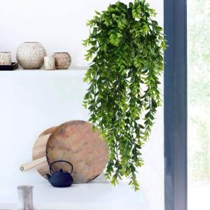 Mihunon Kunstmatige hangplanten, 2 stuks, kunststof planten, hangend, kunsthangplanten, lang, groene planten, voor binnen en buiten, thuis, op kantoor, balkon, tuindecoratie