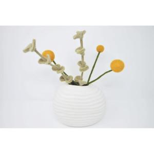 Eucalyptus-tak in scandi-stijl, natuurlijk vilt, handgemaakt, fairtrade, liefdevolle paasdecoratie, saliekleuren, 1 x - 30 cm