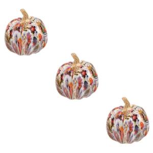 3St gefälschte Kürbisverzierungen Halloween Dekoration Halloween-Dekoration Thanksgiving-Kürbis-Dekor Kürbis-Verzierung bastelsachen dekorativer Kürbis Halloween-Kürbisse Har