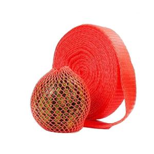 Kleur Fruitschuim Netto Hoes Set Pocket Long Roll Schokdemper Beschermende verpakking Groente Kiwi Bloemkool Appel Cantaloupe Mango (Kleur: 9cmx20m Rood, Grootte: 1 Roll)