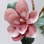 Kunstblumen Künstliche Blumen im Topf – realistische Magnolien-Seidenblumen-Arrangements, künstliche Blumen im Topf für das Heimbüro für jeden Anlass