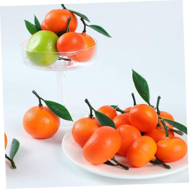 1 Satz Lebendige Orangen Requisiten Szenenschmuck Schüssel Vasenfüller Früchte Kunstobst Künstliche Früchte Desktop-deko Mit Künstlichen Orangen Künstliches Orangendekor PVC