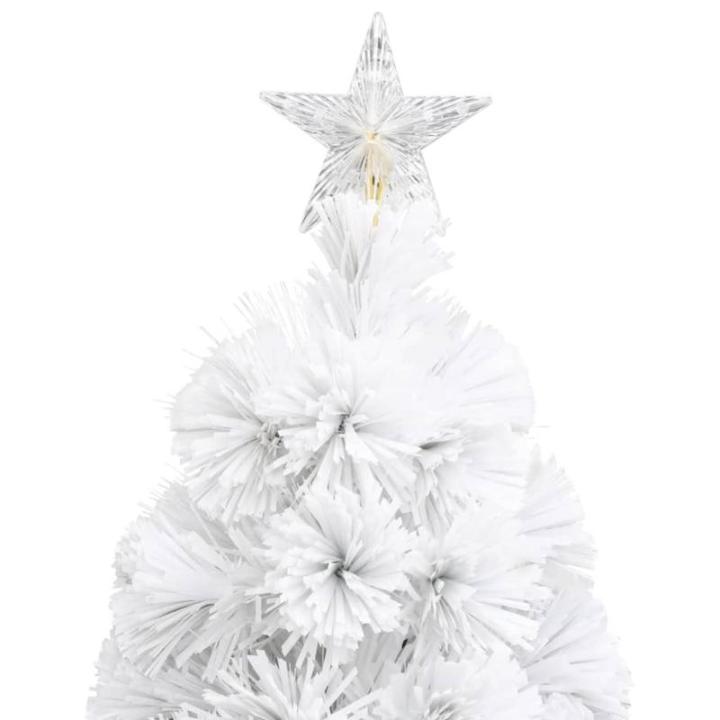 Künstlicher Weihnachtsbaum mit Beleuchtung Weiß 64 cm Glasfaser Christbaum Dekobaum Kunstbaum Tannenbaum Weihnachten Künstlicher Weihnachtsbaum für Weihnachtsdeko