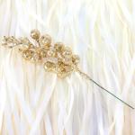 30 glitzernde künstliche Glitzer-Beerenstiel-Ornamente, Weihnachtsbaum-Plektren, glitzernde Zweige für Weihnachtsbaumdekoration, DIY, Basteln, Dekoration, Heimdekoration (Gold)