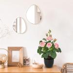 Kunstbloemen, rozenstruik, , kunstrozen in pot, rozenstruik, decoratie, woonkamer, balkon, terras, tuin, bruiloft