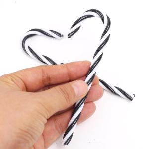 32 stuks kerstsnoepstok hangende ornamenten plastic gedraaide kruk ornamenten kerstboomdecoratie voor kerstfeestbenodigdheden kerstambachten binnen buiten decor (12 geen gaten zwar