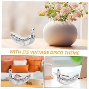2 Stück Disco Bananen Disco Obst Dekor Gefälschte Banane Reflektierende Disco Kugel Spiegel Banane Bühnenbeleuchtung Kugel Bananen Ornament Disco Obst Ornament Disco