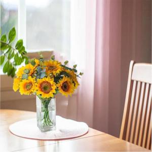 8 stuks kunstzonnebloemen, lange steel, zijde, zonnebloemen, decoratieve bloemen, plastic, zonnebloem, namaakzonnebloem voor bruiloft, tuin, feest, tafeldecoratie, fotografie, hand
