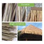 Palm Thatch Roll Künstliche Stroh Kunststoff Künstliche Pvc Holzhaus Pavillon Fake Stroh Natürliche Dachdekoration Feuerfest Und Flammenhemmend Thatch Roll 50x50cm/pcs(Farbe:gel