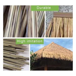 Palm Thatch Roll Künstliche Stroh Kunststoff Künstliche Pvc Holzhaus Pavillon Fake Stroh Natürliche Dachdekoration Feuerfest Und Flammenhemmend Thatch Roll 50x50cm/pcs(Farbe:gel