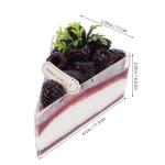Fake Kuchen künstliche Kuchen Faux Slice Cake Künstliche Desserts Shop Kuchen Display Modell Für Home Decor Fotografie Requisiten Realistisches Essen(A)