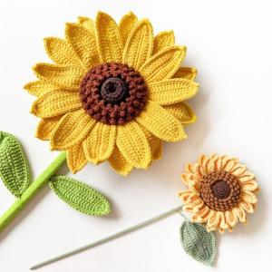 Handgemachte Strickblume Künstliche Blume Häkelblume für Zimmertischdekoration