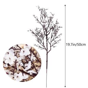 Künstliches Blumenarrangement,Künstlicher Blumens Baby Breath Seide mit langen hohen Stiel Europäische Kunst Dekor gefälschte Blumen natürliche Gypsophila Zweige(White)