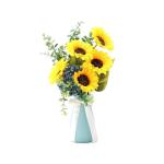 Kunstblumen Künstlicher Sonnenblumenstrauß in Vase – Seidenblumen für Heim- und Partydekoration, künstliche Blumen, Hochzeitsstrauß für die Dekoration für jeden Anlass